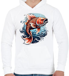 printfashion hal 2 - Férfi kapucnis pulóver - Fehér (15746688)