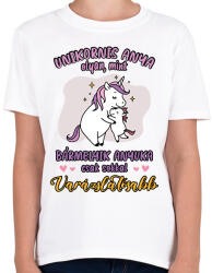 printfashion Varázslatos anyuka - Gyerek póló - Fehér (13762875)