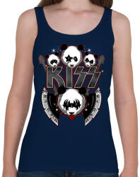 printfashion KISS - Női atléta - Sötétkék (194291)