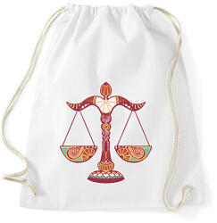 printfashion Színes Mérleg horoszkóp - Sportzsák, Tornazsák - Fehér (1721888)