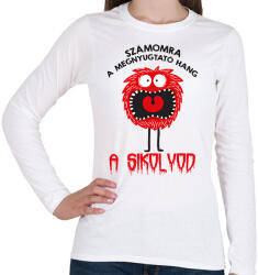 printfashion A sikolyod - Női hosszú ujjú póló - Fehér (7851299)