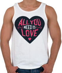 printfashion Szerelem - Férfi atléta - Fehér (5090323)