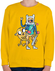 printfashion Rock'n'roll - Gyerek pulóver - Sárga (2428344)