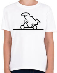printfashion Scooter - Gyerek póló - Fehér (13832081)