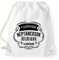 printfashion Legügyesebb néptáncosok - Hónappal - Sportzsák, Tornazsák - Fehér (7421098)