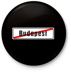 printfashion budapest-vege - Kitűző, hűtőmágnes - Fekete (3094123)