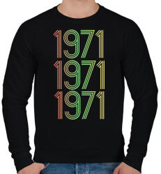 printfashion 1971 - Férfi pulóver - Fekete (4273688)