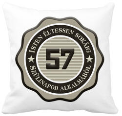 printfashion 57 - Párnahuzat, Díszpárnahuzat - Fehér (7217126)