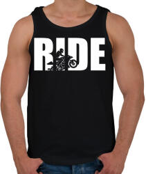printfashion Ride motoros póló - Férfi atléta - Fekete (9392925)