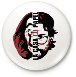 printfashion A Nagy Pénzrablás - Money Heist - La Casa de Papel - Kitűző, hűtőmágnes - Fehér (5769234)