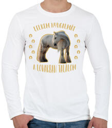 printfashion Lelkem nyugalma - Férfi hosszú ujjú póló - Fehér (7491252)