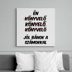 printfashion Jól bánok a számokkal - Vászonkép - Fehér (12565801)