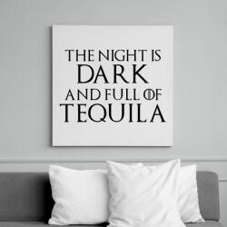 printfashion Az éj sötét és tele tequilával - Vászonkép - Fehér (6626583)