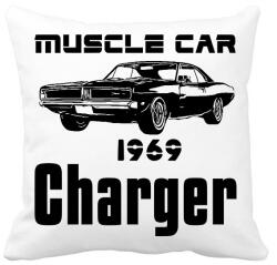 printfashion muscle car 1969 charger - Párnahuzat, Díszpárnahuzat - Fehér (13330274)
