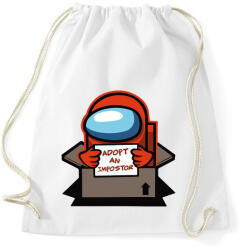 printfashion Among us- adoptálj imposztort - Sportzsák, Tornazsák - Fehér (4087029)