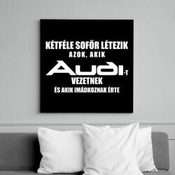 printfashion Kétféle Audi Sofőr - Vászonkép - Fekete (6648864)