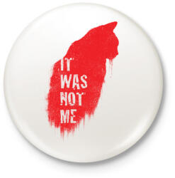 printfashion Nem én voltam - Kitűző, hűtőmágnes - Fehér (3074026)