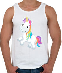 printfashion Unikornis - Férfi atléta - Fehér (1016393)