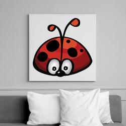 printfashion katicabogár - Vászonkép - Fehér (16100114)