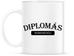 printfashion Diplomás munkanélküli - Bögre - Fehér (6339033)