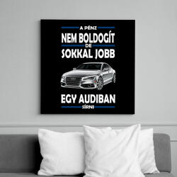 printfashion Audiban sírni jobb mint csak úgy! - Vászonkép - Fekete (6657615)