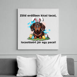 printfashion tacsi vers - Vászonkép - Fehér (15830483)