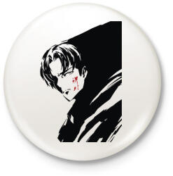 printfashion Attack On Titan Levi - Kitűző, hűtőmágnes - Fehér (6106584)