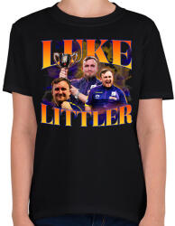 printfashion Luke Littler - Darts - Gyerek póló - Fekete (15578539)
