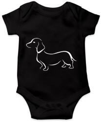 printfashion Tacskó - Baba Body - Fekete (5020799)