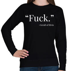 printfashion Fuck - Női pulóver - Fekete (2688054)
