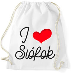 printfashion I love Siófok 2 - Sportzsák, Tornazsák - Fehér (10650791)