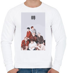 printfashion BTS Love Yourself Tear - Férfi pulóver - Fehér (893080)