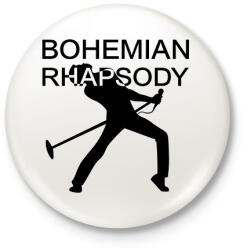 printfashion Bohemian Rhapsody - Kitűző, hűtőmágnes - Fehér (6577482)
