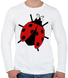 printfashion Katicabogár - Férfi hosszú ujjú póló - Fehér (13021389)