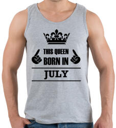 printfashion Ez a királynő júliusban született - Férfi atléta - Sport szürke (1423225)