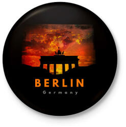 printfashion berlin - Kitűző, hűtőmágnes - Fekete (3097553)