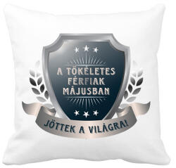 printfashion A tökéletes férfiak május - Párnahuzat, Díszpárnahuzat - Fehér (6055764)