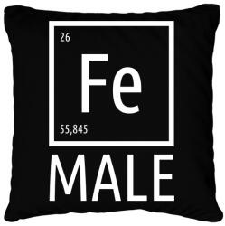 printfashion Periodic Ironman Női Fehér - Párnahuzat, Díszpárnahuzat - Fekete (4257046)