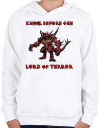 printfashion Diablo - Gyerek kapucnis pulóver - Fehér (881650)