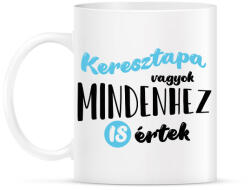 printfashion Keresztapa vagyok - fekete - Bögre - Fehér (7114621)