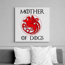 printfashion Mother of Dogs - Vászonkép - Fehér (6626642)