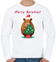 printfashion Merry Baramas - Férfi pulóver - Fehér (15051342)