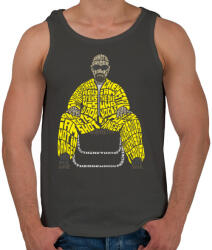 printfashion Veszélyes vagyok - Férfi atléta - Sötétszürke (70282)