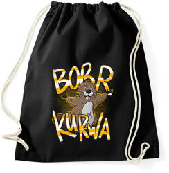 printfashion BÓBER KURWA - Sportzsák, Tornazsák - Fekete (15769967)