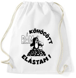 printfashion Kisvakond - rám köhögött elástam - Sportzsák, Tornazsák - Fehér (4743226)