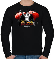 printfashion Streetwear - Bleed - Férfi pulóver - Fekete (14426753)