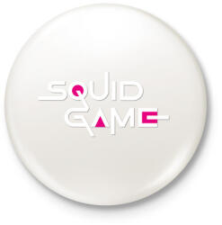 printfashion squid game felirat - Kitűző, hűtőmágnes - Fehér (5514740)