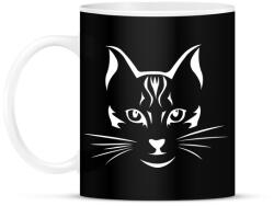 printfashion Cica fej - Bögre - Fekete (5041132)