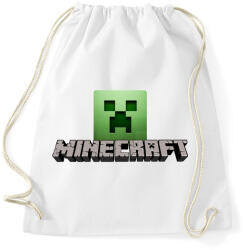 printfashion Minecraft - Sportzsák, Tornazsák - Fehér (493644)