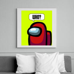 printfashion Among us Who - Vászonkép - Fehér (6633491)